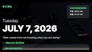【美股期权】 7/7/26 每日播报