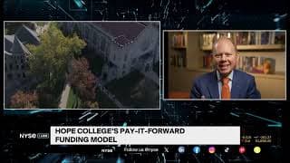 Hope College Pres  Matthew Scogin Explains School’s Pay It Forward Funding Model