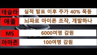 [News] 테슬라(Tesla), 애플(Apple), 마이크로소프트(MS), 아마존(Amazon)