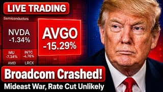 Semiconductor Stocks Crash? 📉 $AVGO Earnings Disappoint | Live Trading Stock Market Today