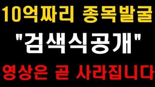 주식초보, 주린이도 2700% 수익, 워런버핏과 피터린치 핵심기법, 종목발굴 검색식 공개