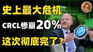 惨遭Tether背刺！Circle CRCL单日暴跌20%，史上最大危机?美联储的万亿金融围猎！最好的加密货币股这次彻底完了？CRCL#投資 #美股 #crypto #trading #money