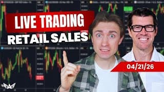 LIVE Trading Retail Sales Gold, Nasdaq, Forex | A1 Trading Show