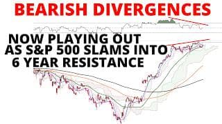 S&P500 Bearish Divergences Playing Out as it Slams into & Reverses Off the 6 Year Upper Channel Line