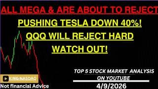 ALL MEGA & ARE ABOUT TO REJECT PUSHING TESLA DOWN 40%! QQQ WILL REJECT HARD WATCH OUT!