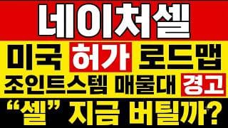 [네이처셀 주가 전망] (긴급) 미국 허가 로드맵, 조인트스템 매물대 경고?! “미국 허가” 기대와 조정 갈림길. 네이처셀 주주만 모르는 것 같아서 지금 너무  답답합니다