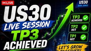 US30 LIVE SESSION | TP3 ACHIEVED 🚀