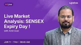 🔴 Live Market Analysis: SENSEX Expiry Day | 11 June 8:45AM | Amit Goel | Upstox