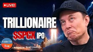 $SPCX Goes Vertical! SpaceX IPO Rips 25%+ as Traders Pile In | Stock Market Live