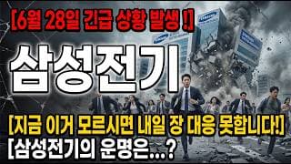 [삼성전기 주가 전망] 이거 모르시면 내일 장 대응 못합니다! #삼성전기주가전망 #삼성전기목표가 #삼성전기
