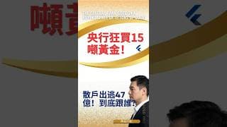 央行狂買15噸黃金！散戶出逃47億？到底跟誰？#黄金价格预测 #黄金走势分析 #黄金行情分析 #黄金交易技术分析 #黃金儲備 #美元指數 #避險資產