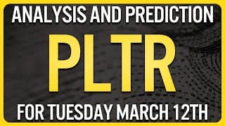 Palantir Stock Analysis for Tuesday March 12th | PLTR Stock Analysis