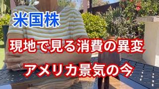 【米国株】現地で感じる景気の小さな変化　ウォルマート、ターゲットの様子など