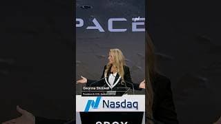 @SpaceX President & COO Gwynne Shotwell shared the [SPCX] story from the Nasdaq podium