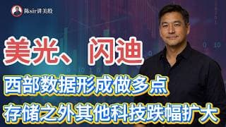 美光、闪迪、西部数据可能在今天形成做多点，存储之外的其他科技股跌幅可能扩大！