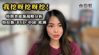 特朗普政府能源战略影响分析：我挖呀挖呀挖！  特朗普 ｜中国｜能源战略 ｜石油 ｜天然气 ｜EV ｜特斯拉 ｜比亚迪 ｜欧盟 ｜国家安全 ｜黑金 ｜ 20250121金融汪