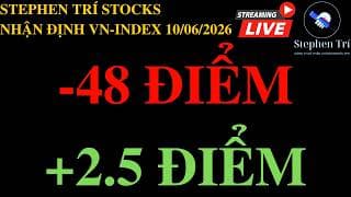 🔴VN-INDEX 10/06/2026: Giảm gần 50đ - Hồi phục 2.5đ - Nhìn ra thế giới
