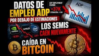 Cifras de Empleo ADP | Comentarios de Reserva Federal | Caen los Semiconductores | Caída en Bitcoin