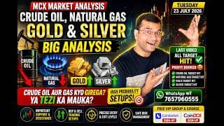 Crude Oil, Natural Gas, Gold & Silver Analysis: Targets Hit & Fresh Strategy ? #CrudeOil #NaturalGas