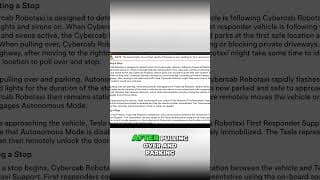Cybercab Robotaxi: Emergency Vehicle Safety Innovation #shorts