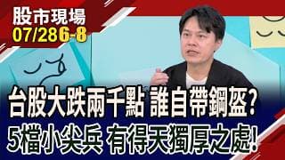 大跌兩千點之逆勢上漲股!樺漢.磐儀.融程電.迅杰.友訊 有哪些得天獨厚之處?軍工.低軌衛星.機器人獲利護體｜20260728(第6/8段)股市現場*鄭明娟(胡毓棠)