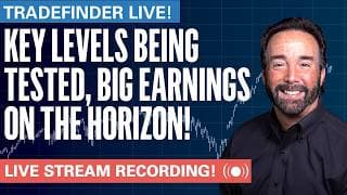 TradeFinder LIVE! Key Levels Being Tested, Big Earnings on the Horizon!  #stocks #elliottwave