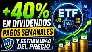 ETF con MÁS del +40% en Dividendos y Pagos SEMANALES Con IA y Tech
