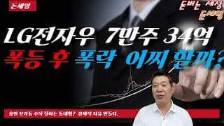 LG전자우 7만주 34억 폭등 후 폭락 어찌 할까?