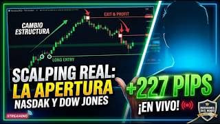 💡Estrategia de Scalping para el NASDAQ y DOW JONES: Operación Real Explicada paso a paso