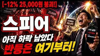 [스피어 주가 전망] 아직 하락 남은거 아시죠? 반등은 "여기"부터! #스피어주가전망 #스피어목표가 #스피어