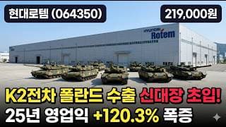 [현대로템] 28만원 찍고 22만원, K2 방산 슈퍼사이클 끝났나 - 목표가 30만원 vs 피크아웃 우려, 지금이 분할 자리일까 #현대로템