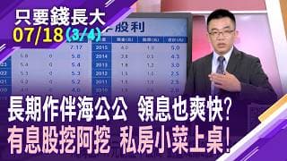 郭董一年股息124億 跟著長投鴻海,領息也開心?台塑集團逆襲成功 存股族抱緊別鬆手?資產股蘊含銅板價寶藏?【20260718(第3/4段)只要錢長大*鄭明娟(呂漢威)】
