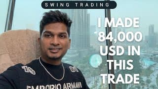 How I made 84,000 USD in this Stock | Swing Trading | The Madras Trader