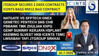 Daily KLSE BURSA UPDATE | 16-7-2026 | JTGROUP SECURES 2 DATA CONTRACTSICENTS BAGS RM12.9mil CONTRACT