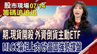 台勝科接棒環球晶攻漲停 內資的菜?被動元件被法人倒貨!外資也在隔日沖 小心追高殺低被雙八?｜20260714(籌碼追追追)股市現場*鄭明娟(阮蕙慈)