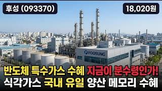 [후성] 반도체·불산 폭등 후 -23% 조정 - 투자경고 과열 주의 #후성