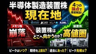 メモリ株急落で装置株も厳しい？過去が示す「9ヶ月の延命」シナリオ