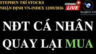 🔴VN-INDEX 12/05/2026: Khi nhà đầu tư cá nhân quay lại mua cổ phiếu - Rủi ro tăng lên