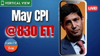 CPI Inflation Report at 8:30 Ai Falls (VERTICAL) | Stock Market Live
