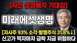 [미래에셋생명 주가 전망] 투자경고종목 지정·신고가 뒤 급락…6배 폭등 지금 위험하다 #미래에셋생명주가전망 #미래에셋생명목표가 #미래에셋생명