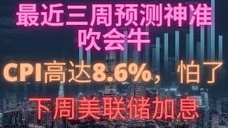 【美股投资】CPI史诗级的高！大盘大幅度低开。对最近大盘复盘，下星期美联储会议。AA怎么了？SQM还在调整，大盘也继续看调整。中概股和QQQ的背离。坟头蹦迪！2022年6月10号#investing