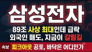 [삼성전자 주가 전망] 고점 대비 30% 급락, 26만원 바닥은 지켜질까 #삼성전자주가전망 #삼성전자목표가 #삼성전자