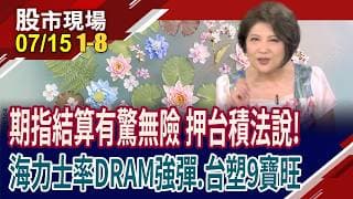 設備.廠務.晶圓廠列隊 台積電法說.法人備戰!SK海力士上衝 記憶體股回神!台塑集團7月所向披靡!｜20260715(第1/8段)股市現場*鄭明娟(許博傑×錢冠州×盧昱衡)