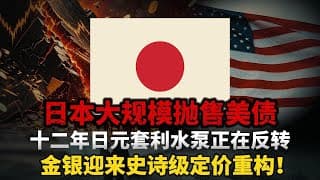 重大利好！日本单月狂抛668亿美债创四年新高！日本抛美债触发万亿套利盘平仓潮，美元底层支撑被抽走，金银迎来史诗级定价重构！#黄金#白银 
