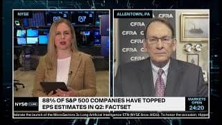 CFRA’s Sam Stovall Makes Case for 21% S&P 500 EPS Growth Forecast in Q2 Earnings