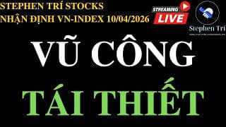 🔴VN-INDEX 10/04/2026: Tăng 79đ, giảm 20đ - Thị trường test lại - Cổ phiếu lấp gap