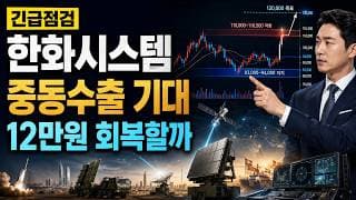[한화시스템 주가 전망] K방산 중동수출, 12만원 회복할까 #한화시스템주가전망 #한화시스템목표가 #한화시스템
