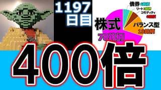 現実を見ろって！ リターン400倍の未来が待ってる！【毎日積立1197日目】
