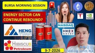 KLSE BURSA MORNING SESSION | 9-7-2026 | ENERGY SECTOR CAN CONTINUE REBOUND? | HIBISCS HENGYUAN MI