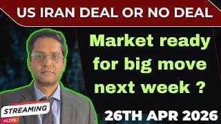 US iran deal or no deal impact|Market weekly view|Nifty|Sensex|factors of market|Crude oil|US market